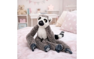 Pliušinis žaislas Lemūras su velcro juostelėmis pakabinimui 35 cm, pilkas-Žaislai, Minkšti žaislai-e-vaikas