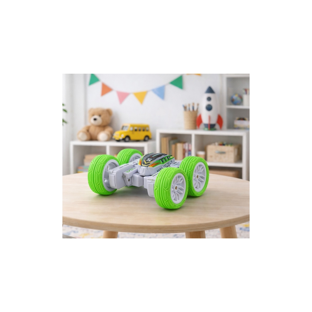 Nuotolinio valdymo akrobatinis visureigis 360° pultas žalias 1:32-Žaislai, Auto ir transporto žaislai, Valdomos radijo bangomis-