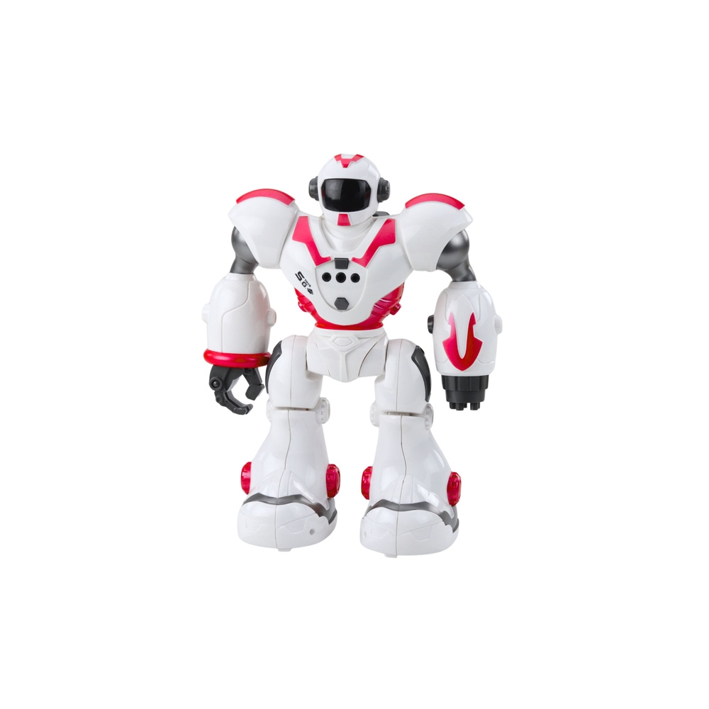 Interaktyvus nuotoliniu būdu valdomas robotas RC 16 funkcijų Šviesos garsai Rausva-Žaislai, Robotai-e-vaikas