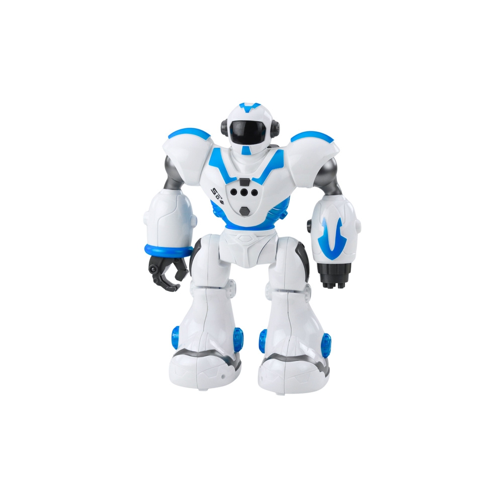 Interaktyvus nuotoliniu būdu valdomas robotas RC 16 funkcijų Šviesos garsai Mėlyna-Žaislai, Robotai-e-vaikas