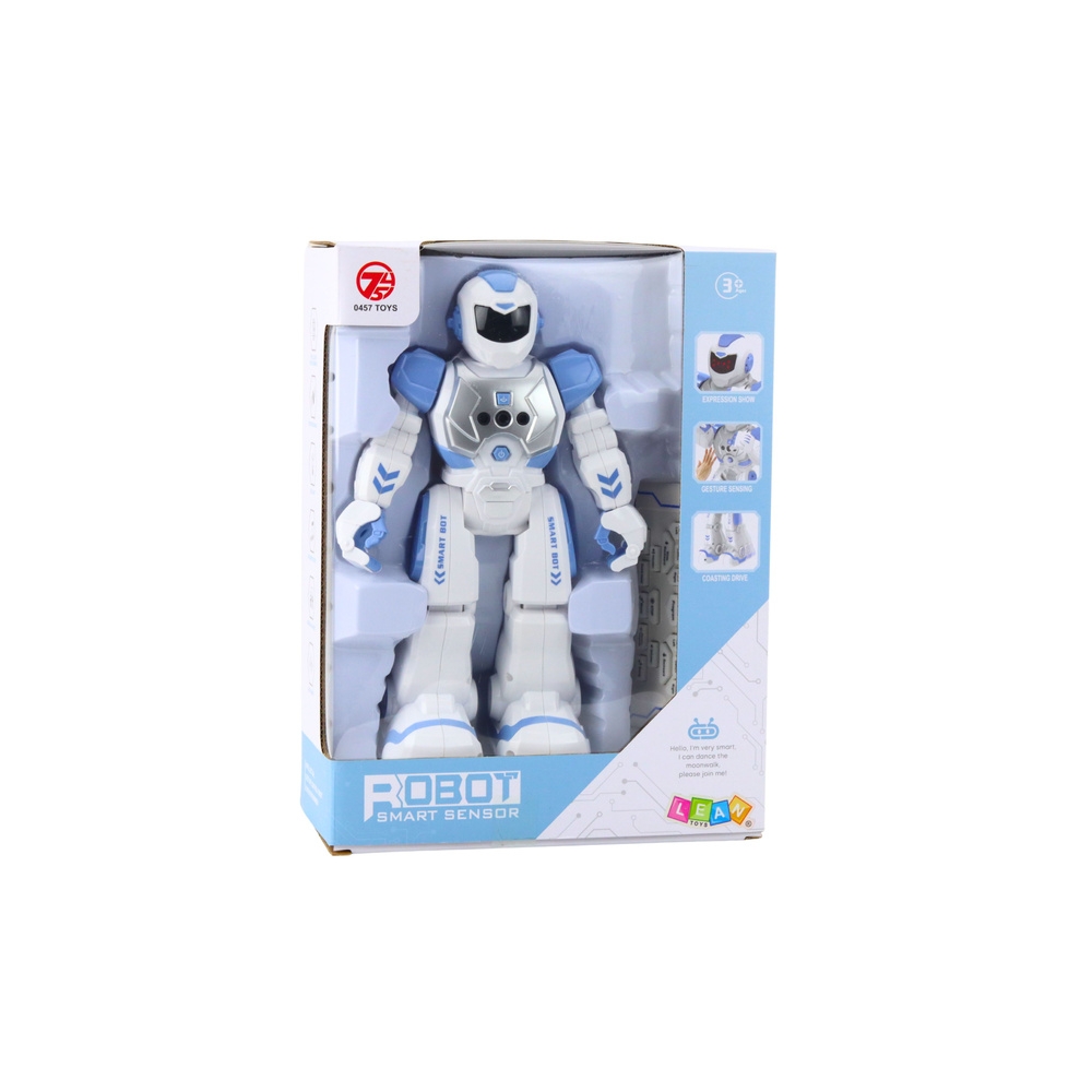 Nuotoliniu būdu valdomas RC edukacinis robotas kalba šoka šviečia mėlynas-Žaislai, Robotai-e-vaikas