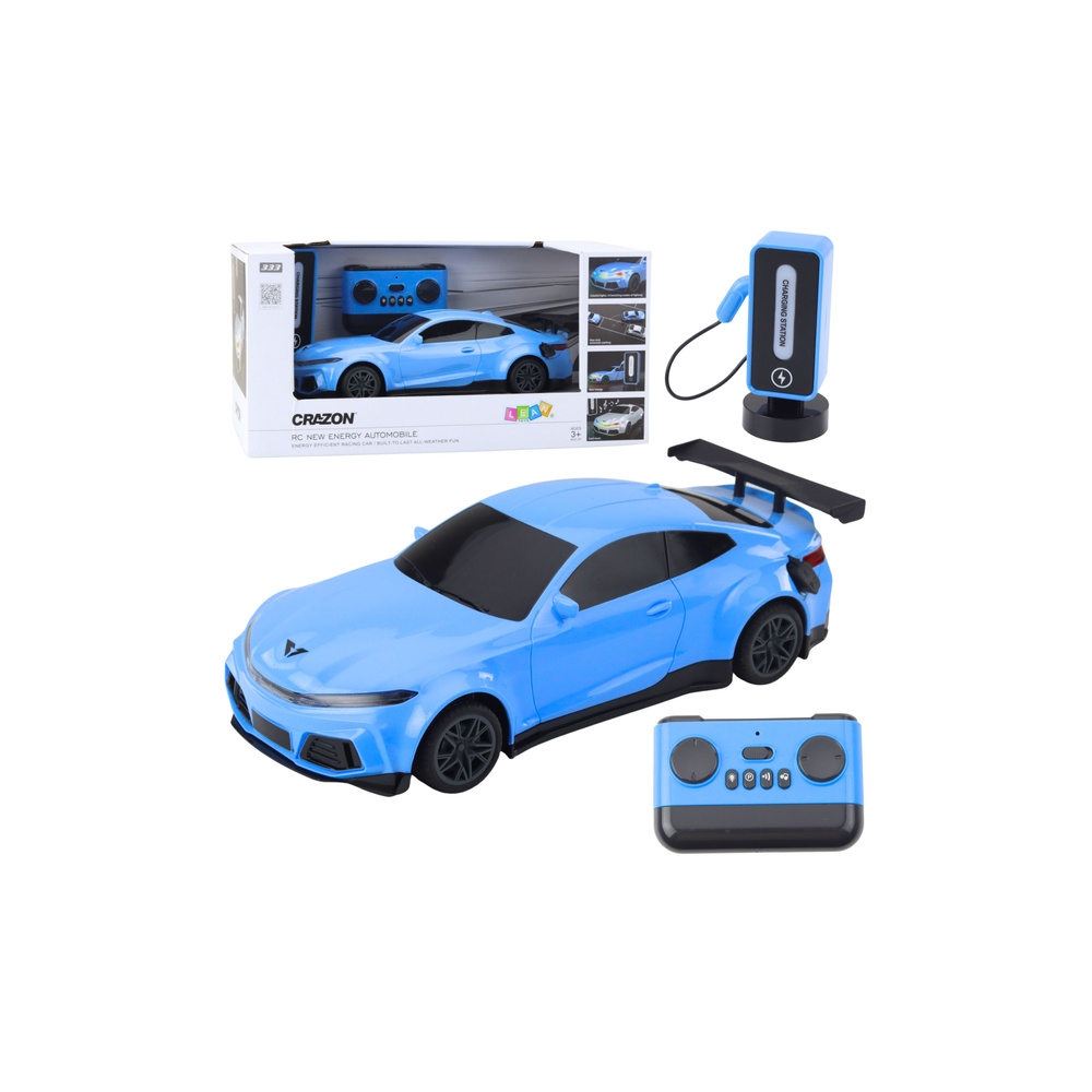 Nuotolinio valdymo Elektrinis sportinis automobilis mėlynas-Žaislai, Auto ir transporto žaislai, Valdomos radijo bangomis-e-vaik