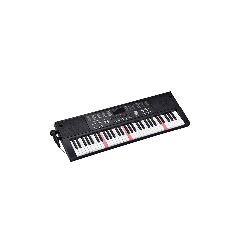 Elektrinė pianino klaviatūra su mikrofonu, 200 garsų, 61 klavišas, 78 cm-Žaislai, Muzikiniai-e-vaikas
