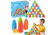 Mokomasis arkadinis žaidimas Fast Cups 3in1 Balls Cups 38 el.