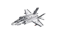 Klocki konstrukcyjne Samolot Myśliwski F-35 Lightning II Szary 1490 el.