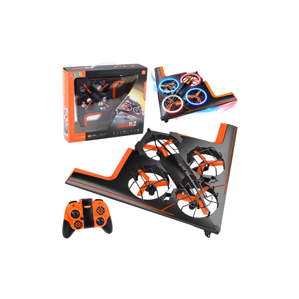 Dron Zdalnie Sterowany RC Latający Quadcopter Światła LED Aplikacja
