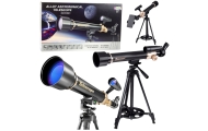 Teleskop Astronomiczny Edukacyjny Aluminiowy Akcesoria Statyw 1.35 M