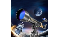 Teleskop Astronomiczny Edukacyjny Aluminiowy Akcesoria Statyw 1.35 M