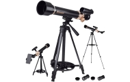Teleskop Astronomiczny Edukacyjny Aluminiowy Akcesoria Statyw 1.35 M