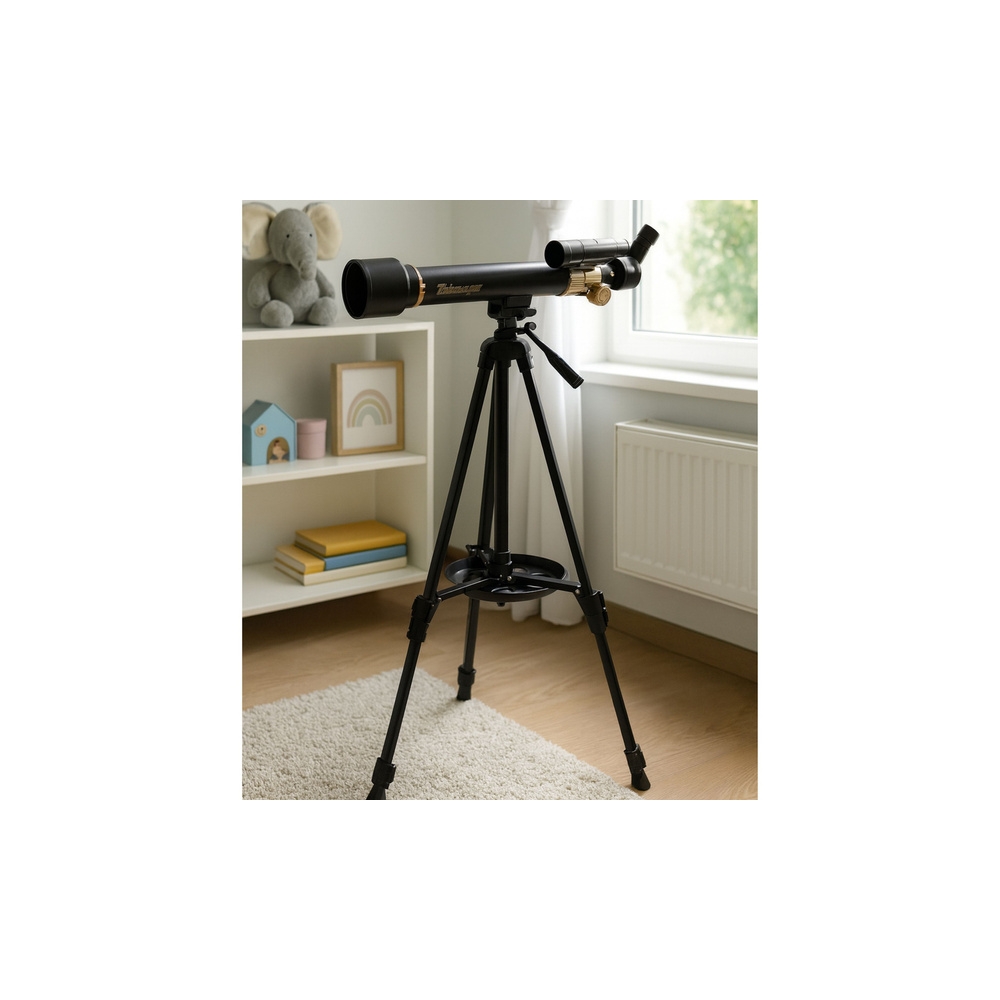 Aliuminis astronomijos teleskopas mokymosi reikmėms su stovu (1,35 m)-Žaislai, Profesijos, buities žaislai, Moksliniai žaislai-e