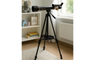 Teleskop Astronomiczny Edukacyjny Aluminiowy Akcesoria Statyw 1.35 M