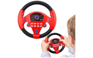 Kierownica Interaktywna Z Przyssawkami Światła Dźwięki Czerwona