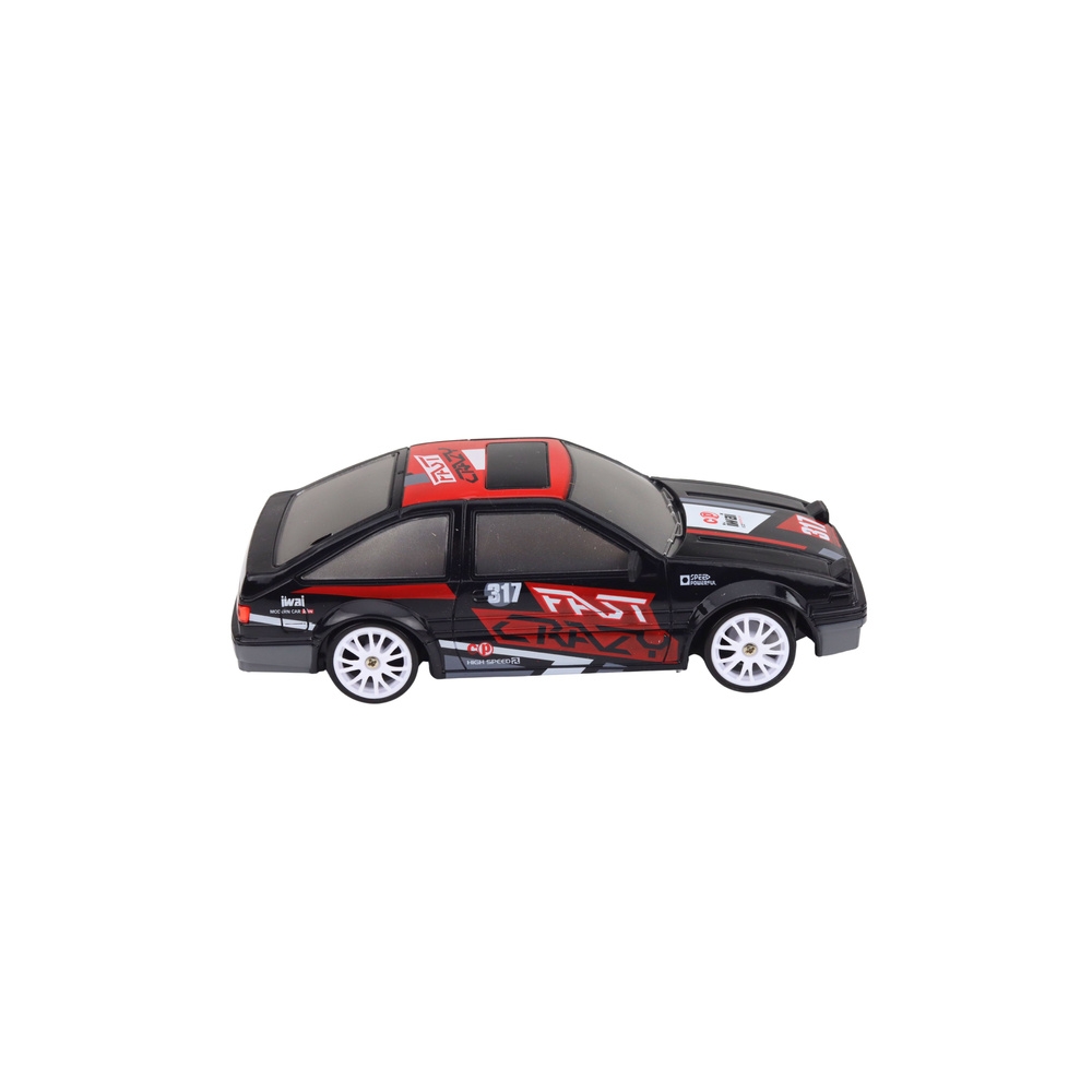 Nuotoliniu būdu valdomas Drift automobilis RC kupė keičiami ratai juoda 1:24-Žaislai, Auto ir transporto žaislai, Valdomos radij