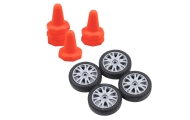 Samochód Do Driftu Zdalnie Sterowany RC Coupe Wymienne Koła Czarny 1:24