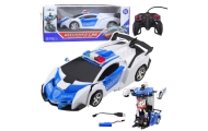 Nuotoliniu būdu valdomas RC Robotas 2W1 Policijos policijos automobilis 1:18-Žaislai, Auto ir transporto žaislai, Valdomos radij