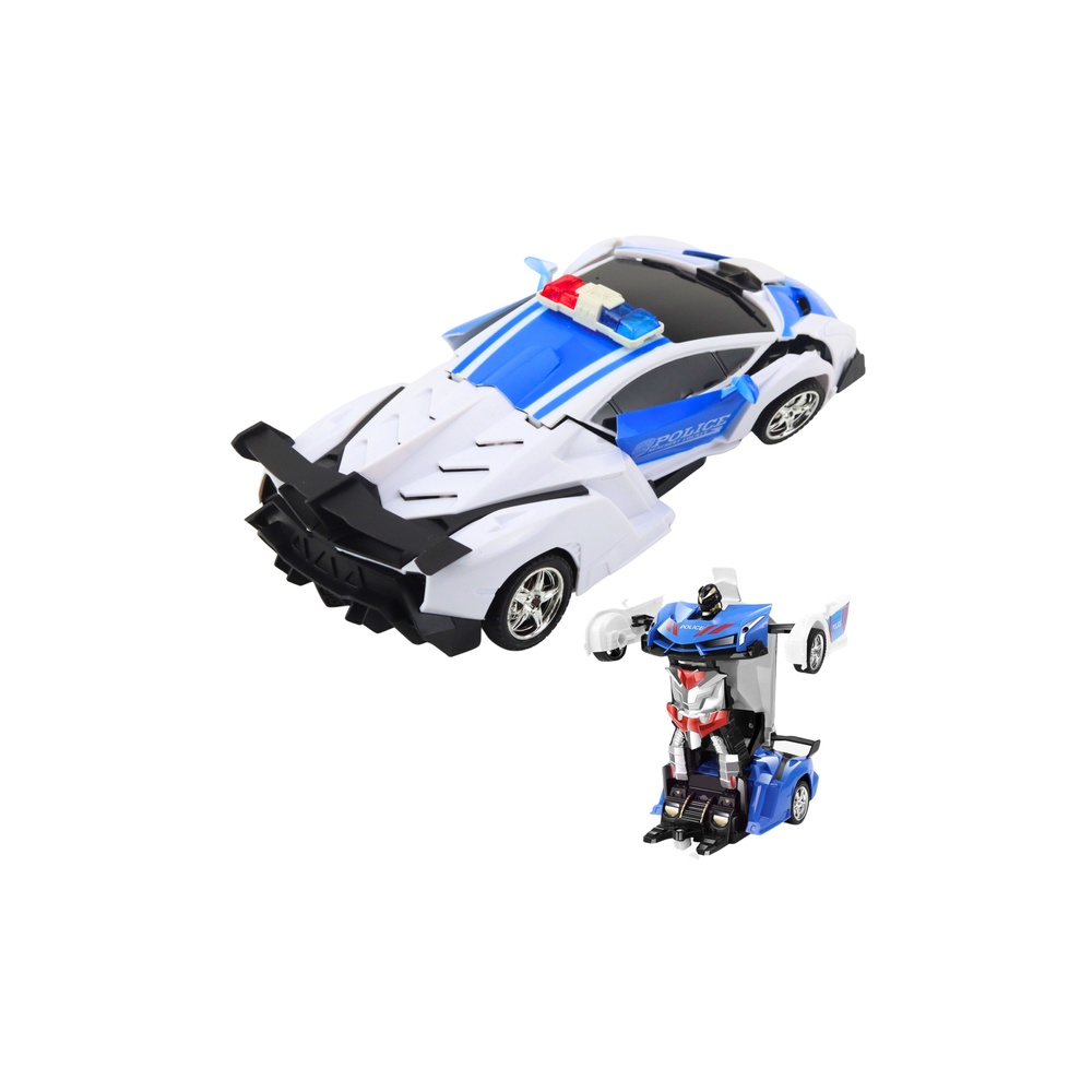 Nuotoliniu būdu valdomas RC Robotas 2W1 Policijos policijos automobilis 1:18-Žaislai, Auto ir transporto žaislai, Valdomos radij