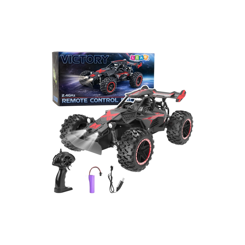 Nuotolinio valdymo RC visureigis raudonas 1:18 20 km/h-Žaislai, Auto ir transporto žaislai, Valdomos radijo bangomis-e-vaikas