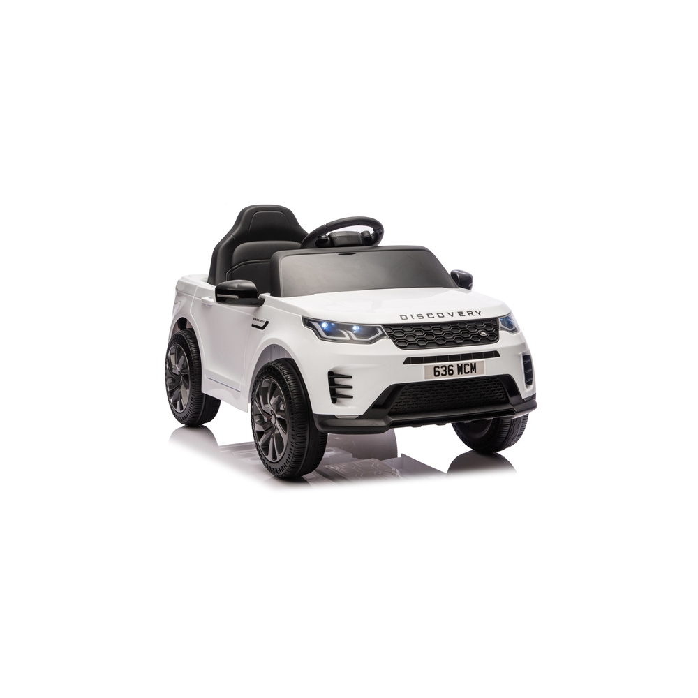 Elektromobilis Land Rover Discovery DLS-K06, White-Elektromobiliai vaikams, Visureigiai-e-vaikas