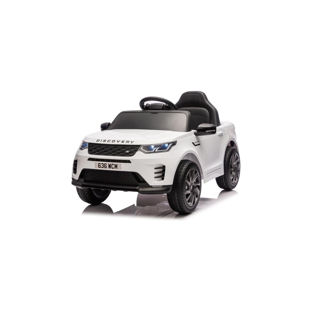 Elektromobilis Land Rover Discovery DLS-K06, White-Elektromobiliai vaikams, Visureigiai-e-vaikas
