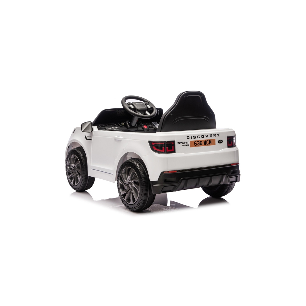 Elektromobilis Land Rover Discovery DLS-K06, White-Elektromobiliai vaikams, Visureigiai-e-vaikas