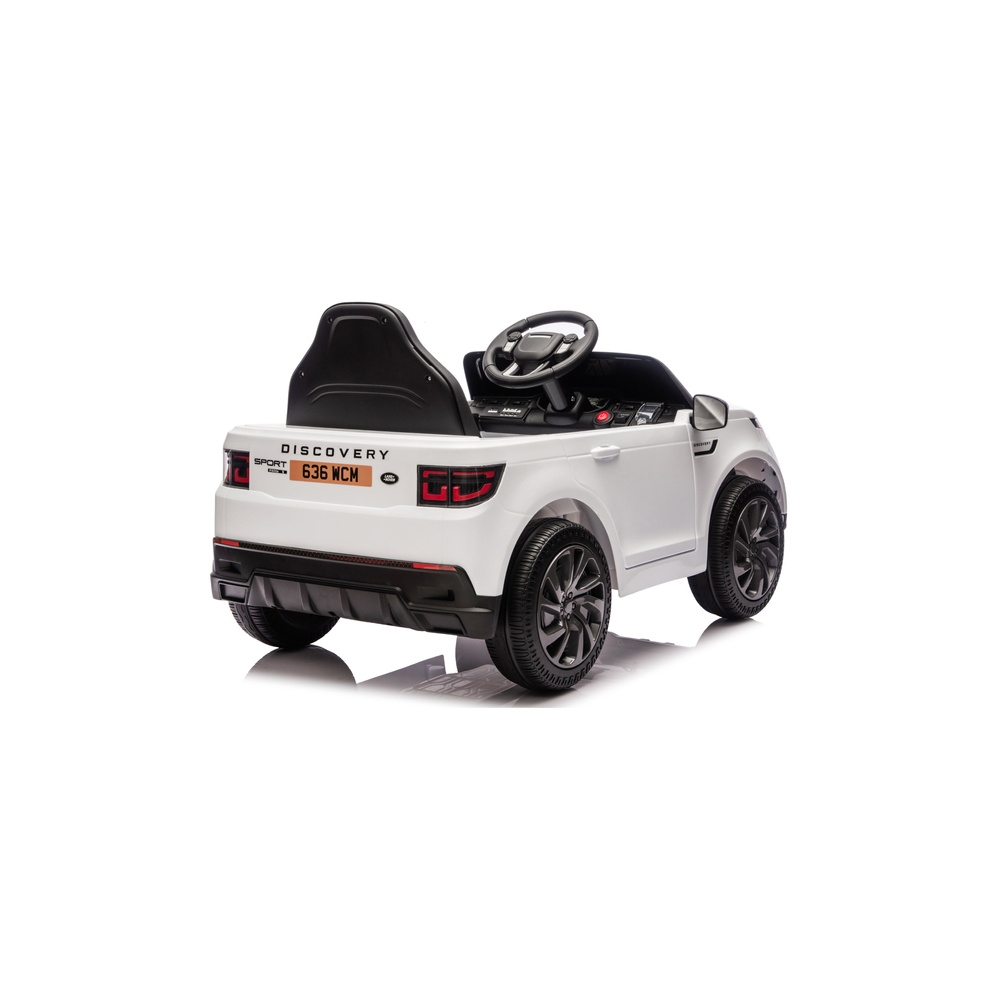 Elektromobilis Land Rover Discovery DLS-K06, White-Elektromobiliai vaikams, Visureigiai-e-vaikas