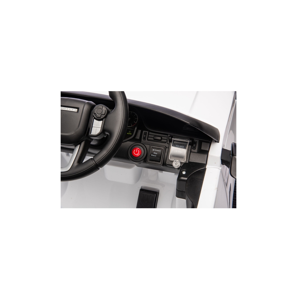 Elektromobilis Land Rover Discovery DLS-K06, White-Elektromobiliai vaikams, Visureigiai-e-vaikas