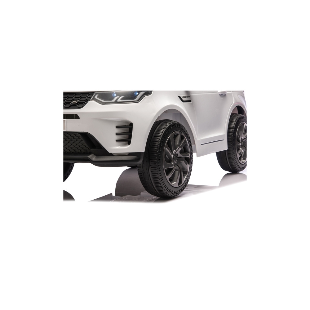 Elektromobilis Land Rover Discovery DLS-K06, White-Elektromobiliai vaikams, Visureigiai-e-vaikas