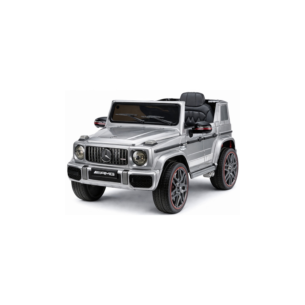 Elektromobilis Mercedes AMG G 63, lakuotas sidabro sp.