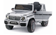 Elektromobilis Mercedes AMG G 63, lakuotas sidabro sp.