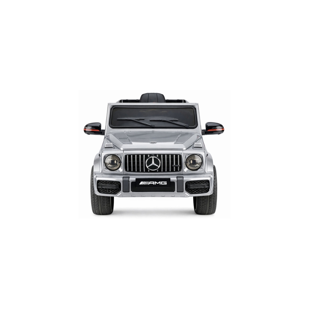 Elektromobilis Mercedes AMG G 63, lakuotas sidabro sp.