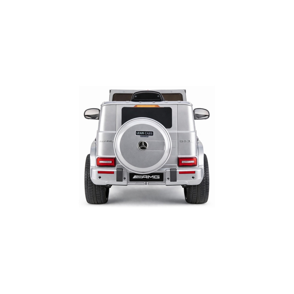 Elektromobilis Mercedes AMG G 63, lakuotas sidabro sp.