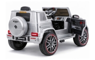 Elektromobilis Mercedes AMG G 63, lakuotas sidabro sp.