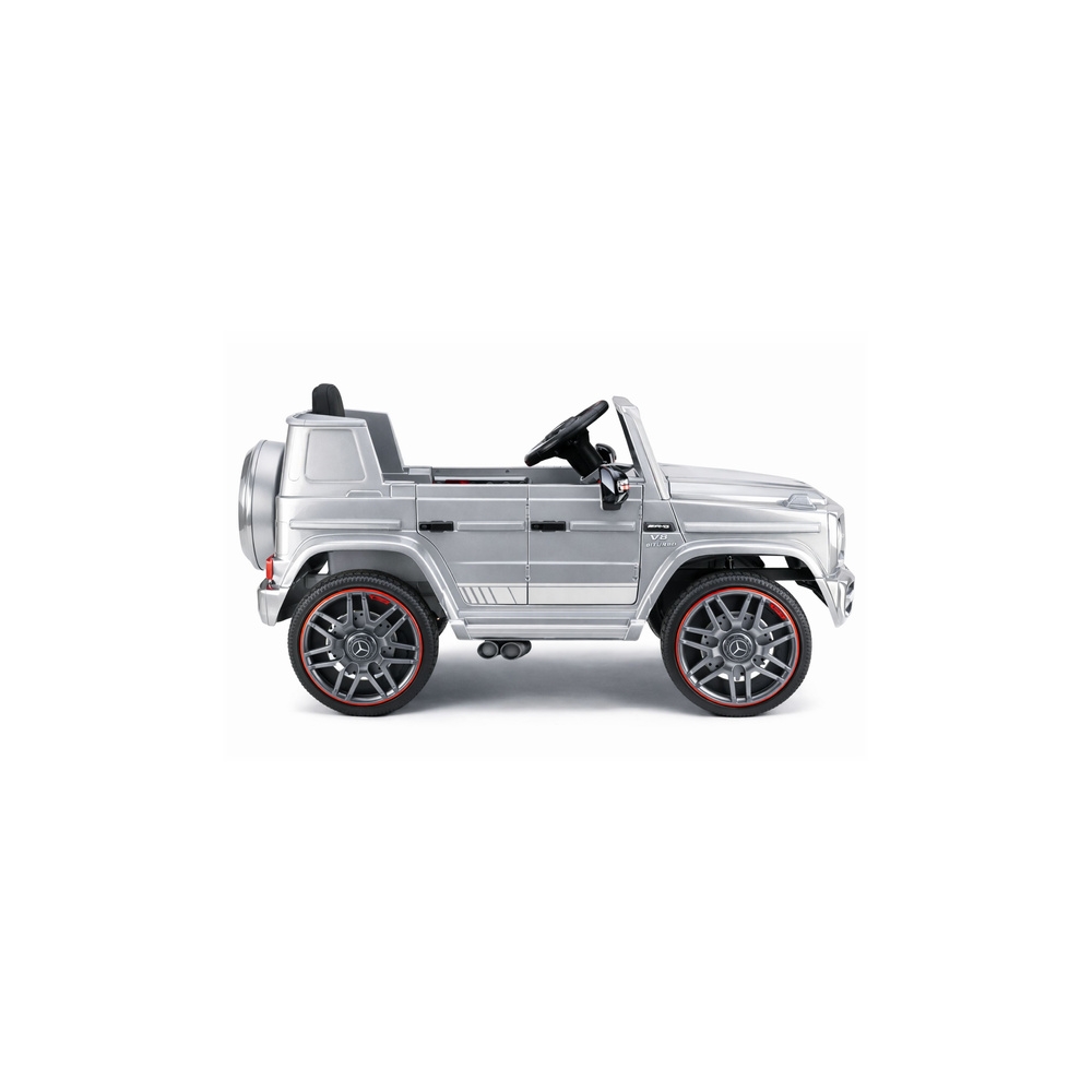 Elektromobilis Mercedes AMG G 63, lakuotas sidabro sp.