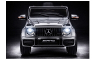 Elektromobilis Mercedes AMG G 63, lakuotas sidabro sp.