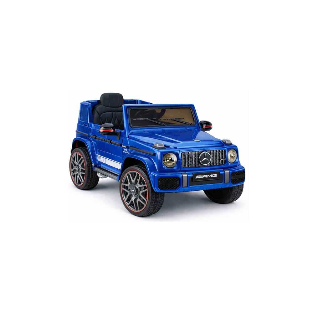 Elektromobilis Mercedes AMG G 63, lakuotas mėlynas-Elektromobiliai vaikams, Visureigiai-e-vaikas