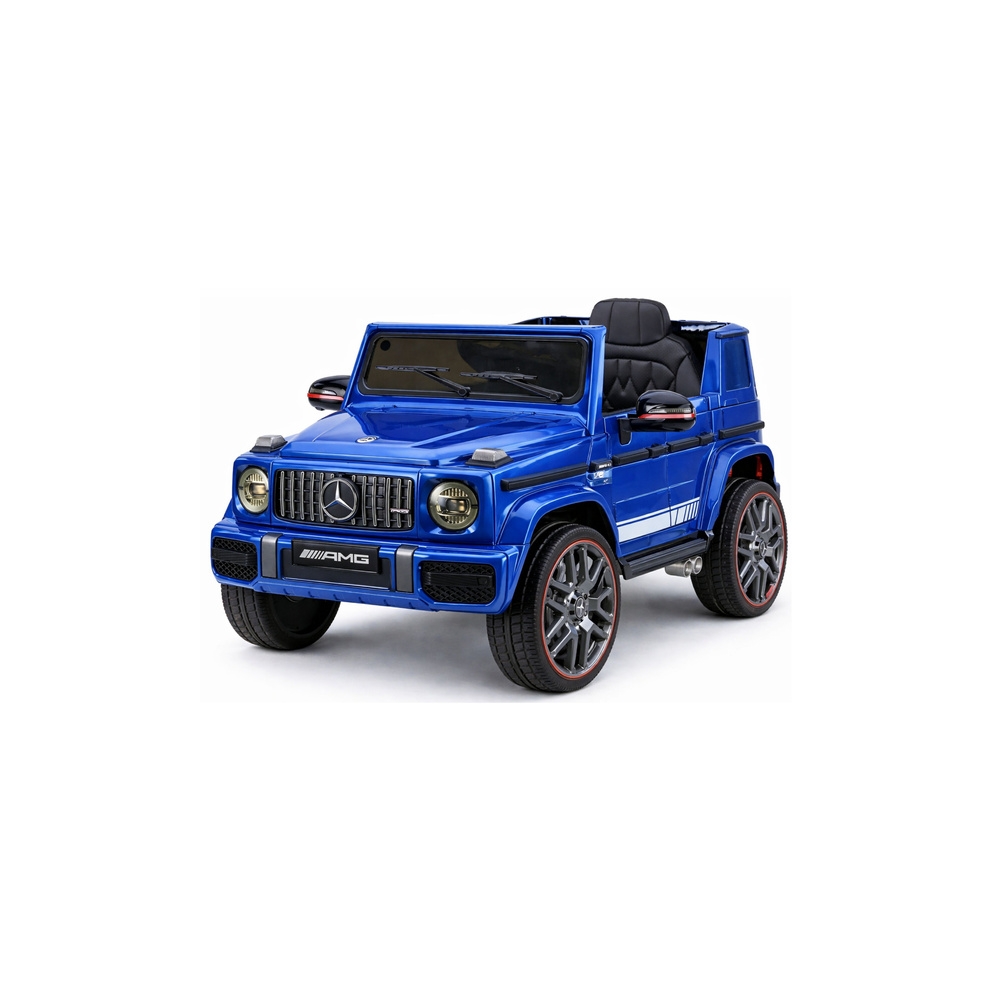 Elektromobilis Mercedes AMG G 63, lakuotas mėlynas-Elektromobiliai vaikams, Visureigiai-e-vaikas