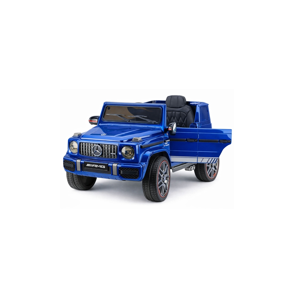 Elektromobilis Mercedes AMG G 63, lakuotas mėlynas-Elektromobiliai vaikams, Visureigiai-e-vaikas