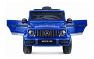 Elektromobilis Mercedes AMG G 63, lakuotas mėlynas-Elektromobiliai vaikams, Visureigiai-e-vaikas