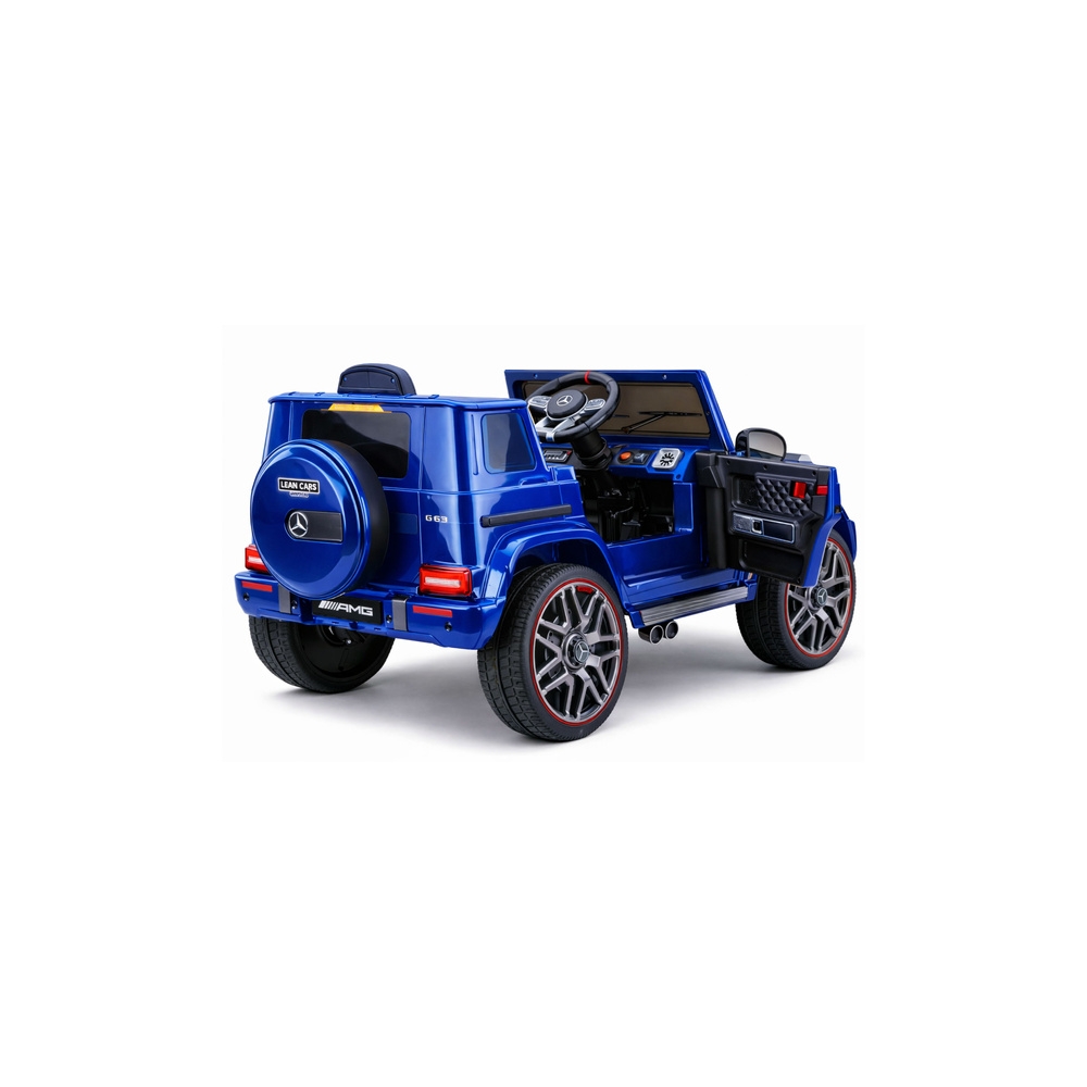 Elektromobilis Mercedes AMG G 63, lakuotas mėlynas-Elektromobiliai vaikams, Visureigiai-e-vaikas