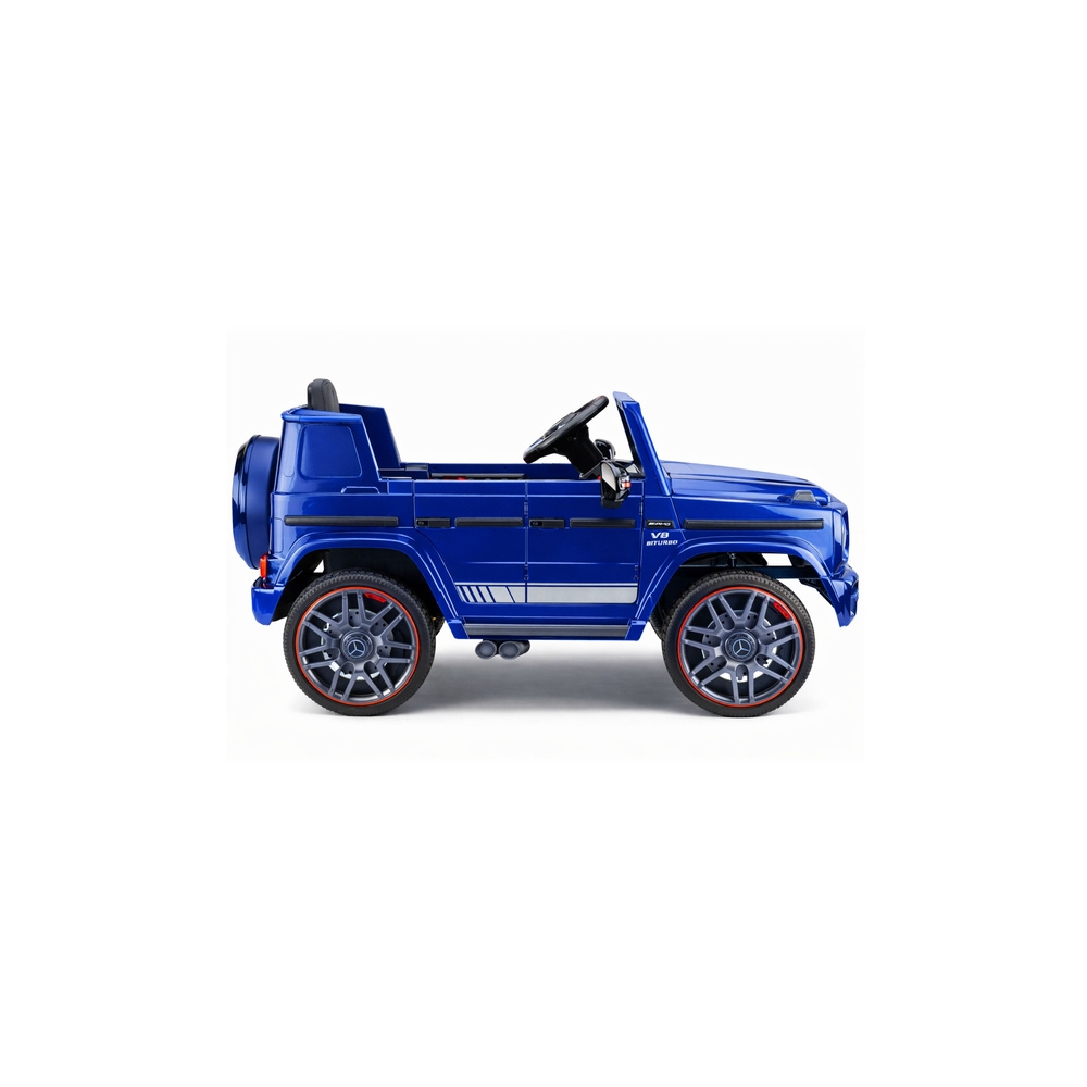 Elektromobilis Mercedes AMG G 63, lakuotas mėlynas-Elektromobiliai vaikams, Visureigiai-e-vaikas