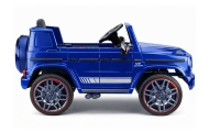 Elektromobilis Mercedes AMG G 63, lakuotas mėlynas-Elektromobiliai vaikams, Visureigiai-e-vaikas