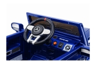 Elektromobilis Mercedes AMG G 63, lakuotas mėlynas-Elektromobiliai vaikams, Visureigiai-e-vaikas
