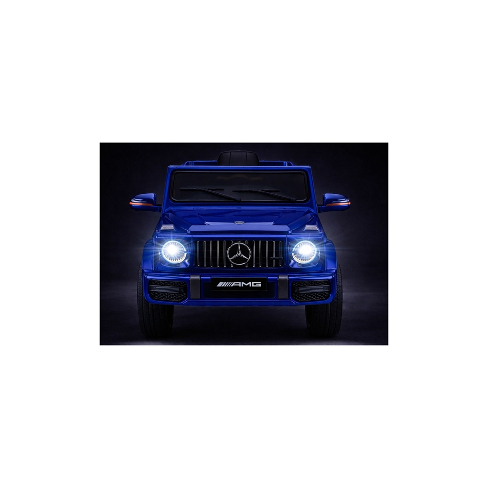 Elektromobilis Mercedes AMG G 63, lakuotas mėlynas-Elektromobiliai vaikams, Visureigiai-e-vaikas