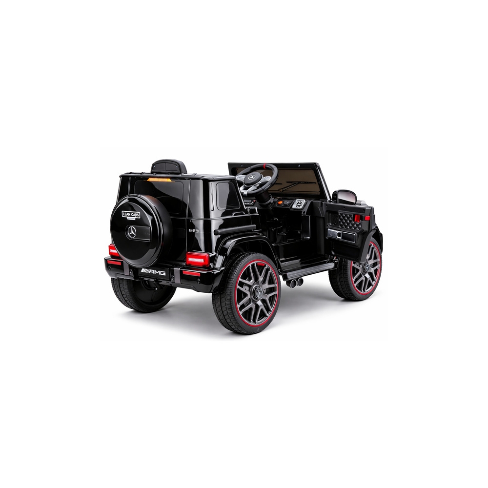 Elektromobilis Mercedes AMG G 63, lakuotas juodas-Elektromobiliai vaikams, Visureigiai-e-vaikas