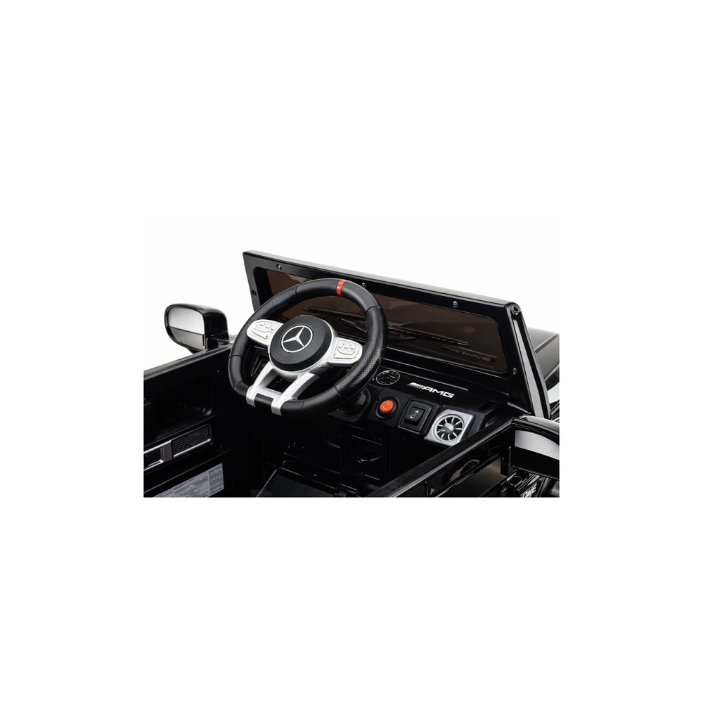 Elektromobilis Mercedes AMG G 63, lakuotas juodas-Elektromobiliai vaikams, Visureigiai-e-vaikas