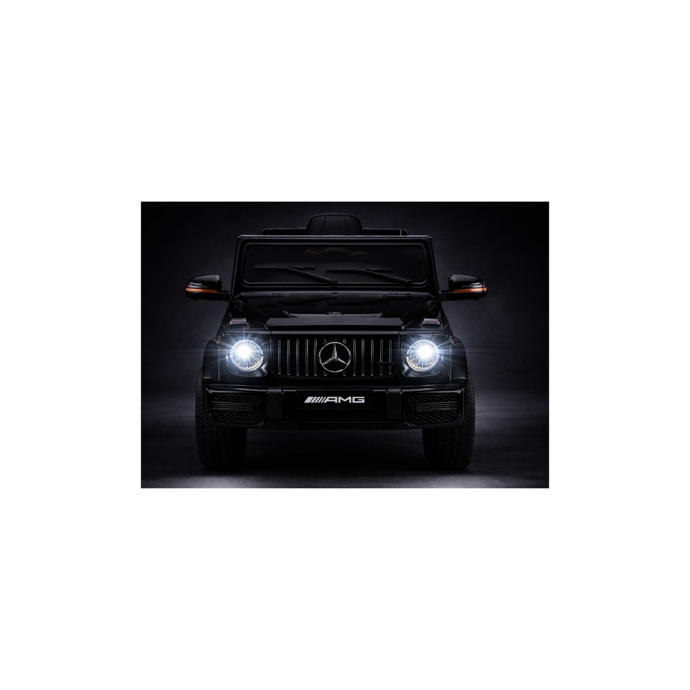 Elektromobilis Mercedes AMG G 63, lakuotas juodas-Elektromobiliai vaikams, Visureigiai-e-vaikas
