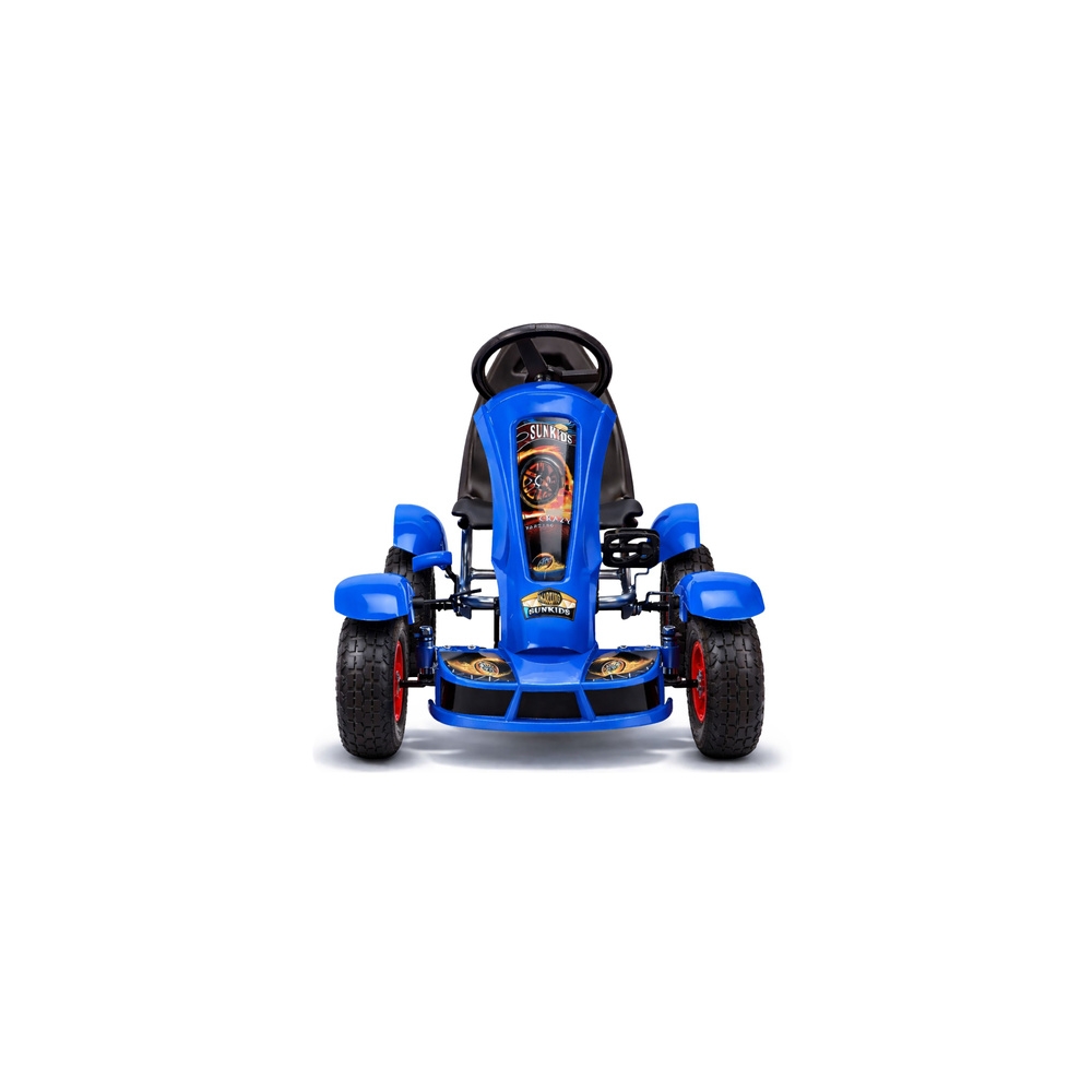 Sportowy Gokart Na Pedały F618 Pomowane Koła Obciążenie 50kg Niebieski