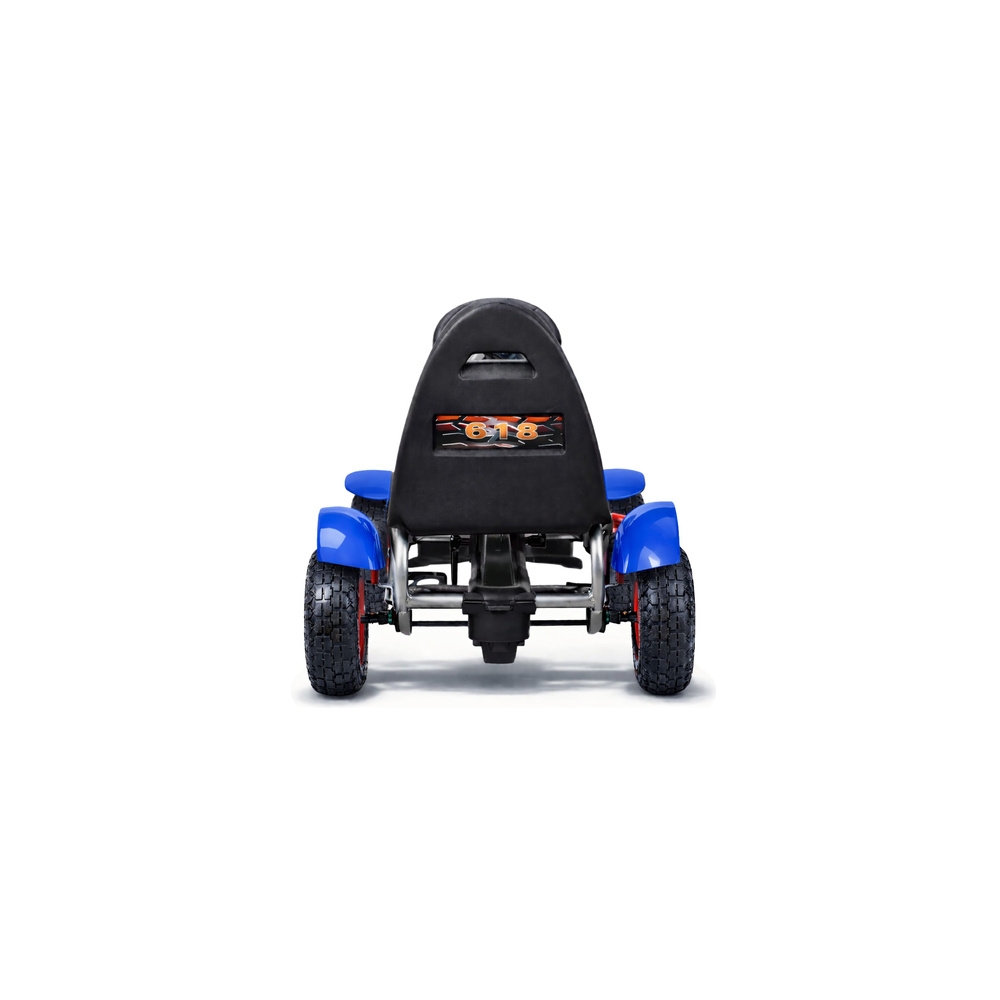 Sportowy Gokart Na Pedały F618 Pomowane Koła Obciążenie 50kg Niebieski