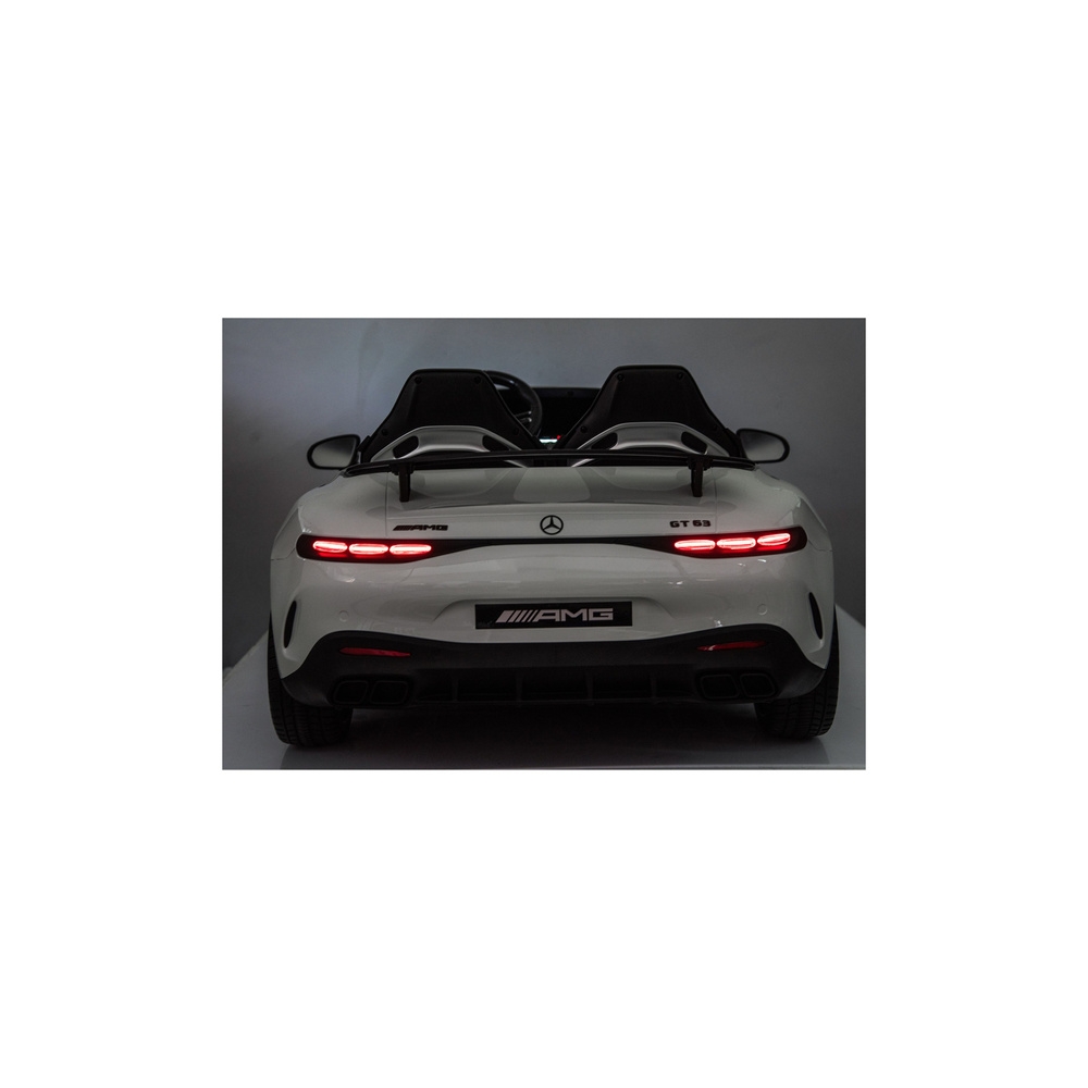 Elektromobilis Mercedes GT63 AMG DK-GT63 24V, White-Elektromobiliai vaikams, Mašinos-e-vaikas