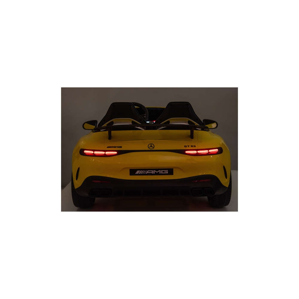 Elektromobilis Mercedes GT63 AMG DK-GT63 24V, Yellow-Elektromobiliai vaikams, Mašinos-e-vaikas